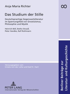 cover image of Das Studium der Stille